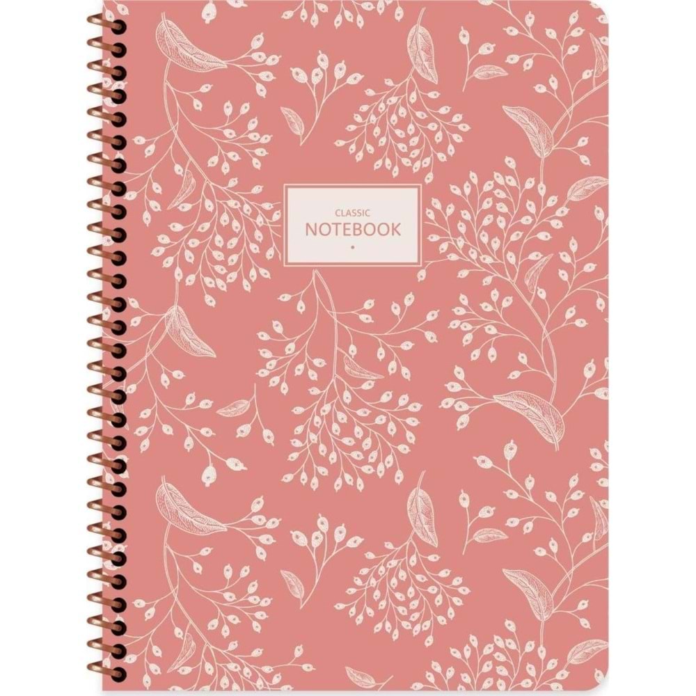 Keskin Color Defter Karton Kapak Spr.pst Flora 16,5x22,5 80 Yp.düz