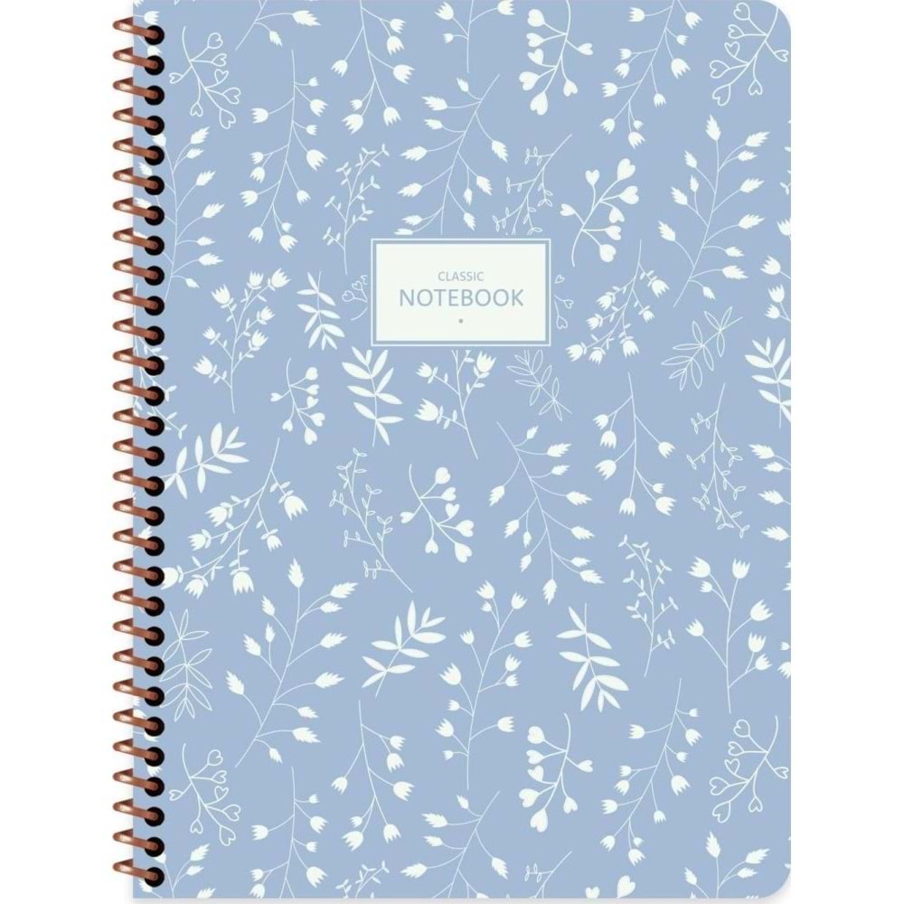 Keskin Color Defter Karton Kapak Spr.pst Flora 16,5x22,5 80 Yp.düz