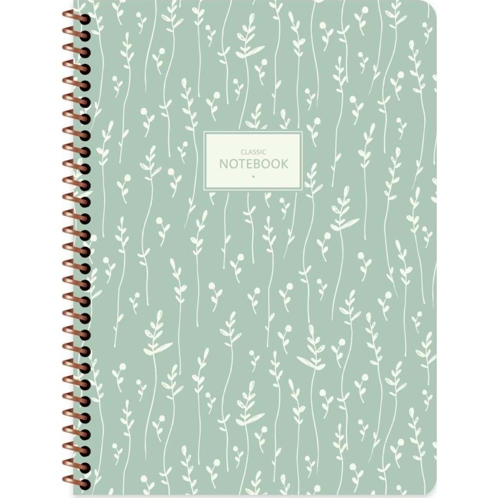 Keskin Color Defter Karton Kapak Spr.pst Flora 16,5x22,5 80 Yp.düz