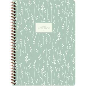 Keskin Color Defter Karton Kapak Spr.pst Flora 16,5x22,5 80 Yp.düz