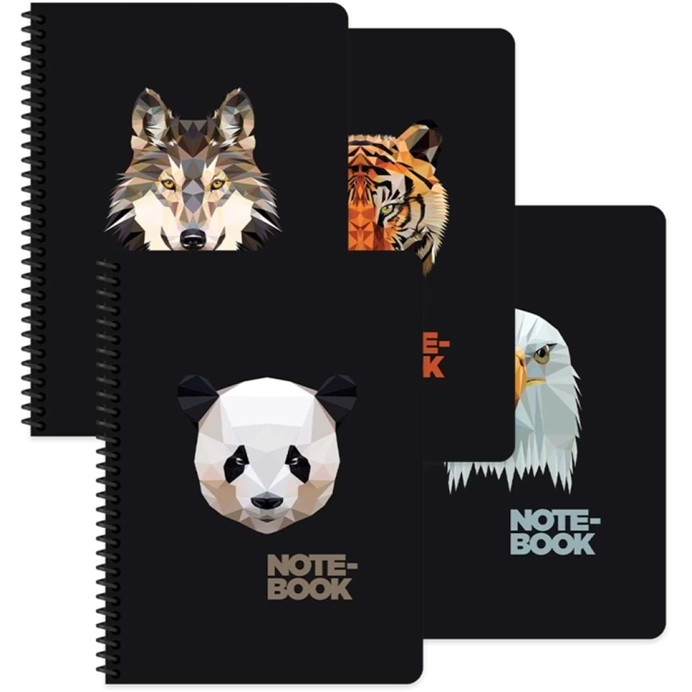 Keskin Color Defter Karton Kp.Spr.Jungle 16,5x22,5 80 YP Kar.
