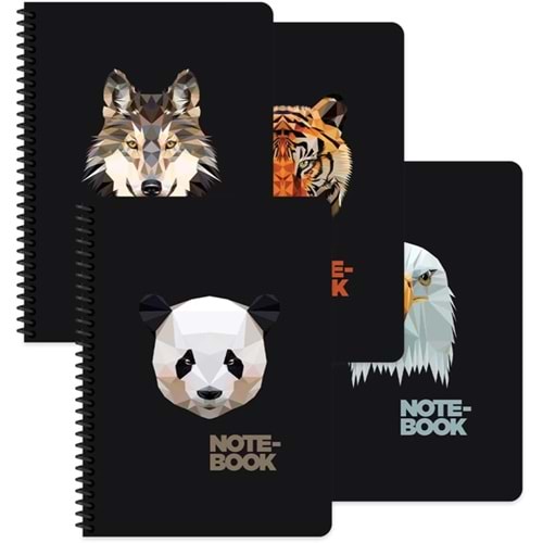 Keskin Color Defter Karton Kp.Spr.Jungle 16,5x22,5 80 YP Kar.
