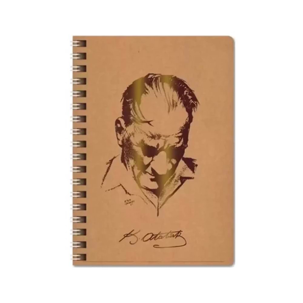 Keskin Color Defter Karton Kp.Spr.Atatürk 16,5x22,5 80 YP Çiz.