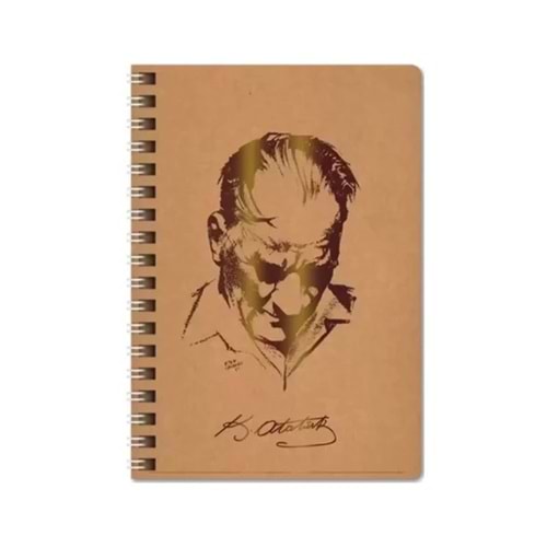 Keskin Color Defter Karton Kp.Spr.Atatürk 16,5x22,5 80 YP Çiz.