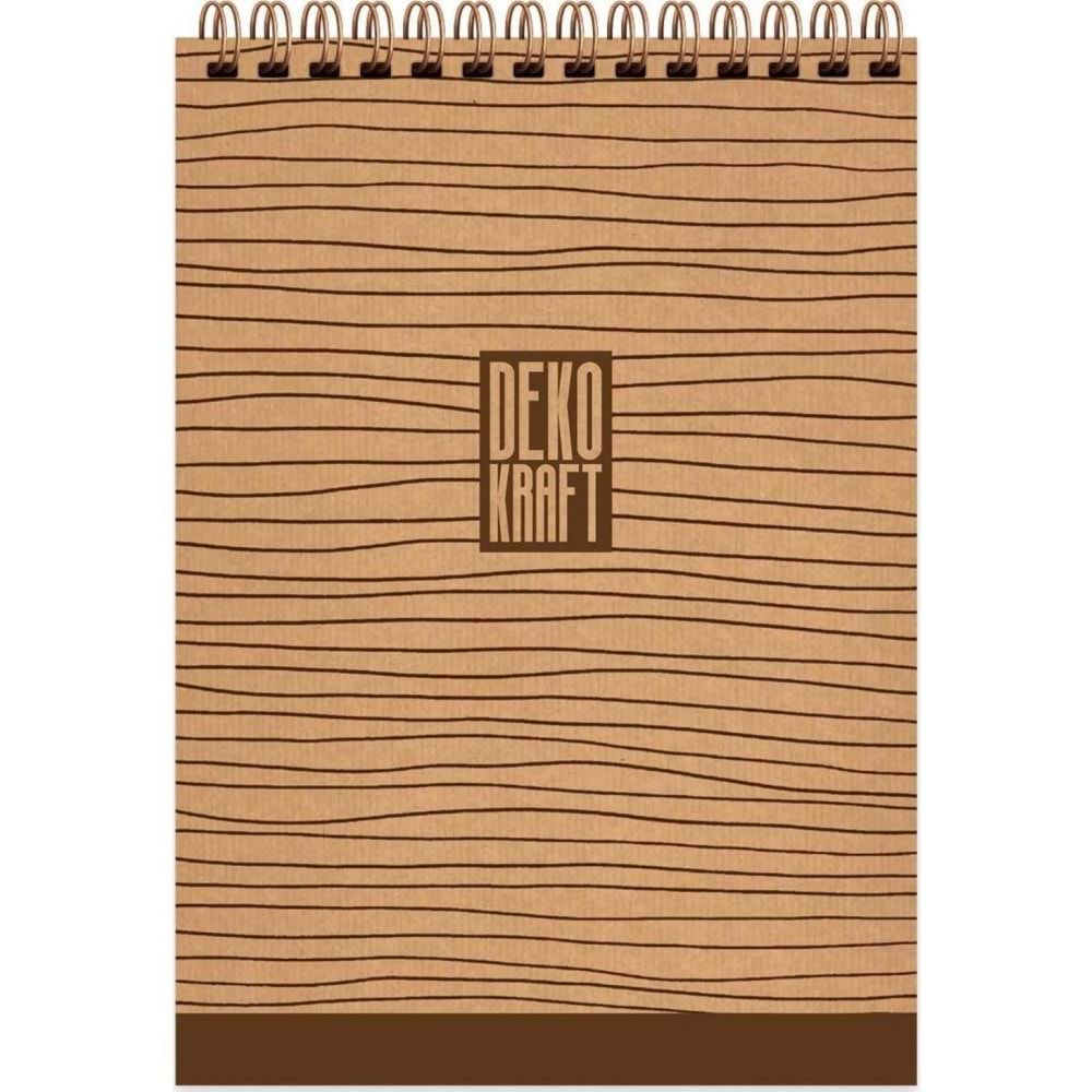 Keskin Color Bloknot Dekokraft Spiralli A6 80 YP Düz 144200-99