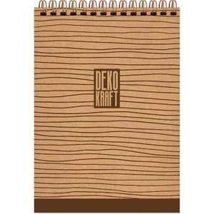 Keskin Color Bloknot Dekokraft Spiralli A6 80 YP Düz 144200-99