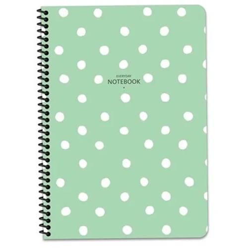 Keskin Color Defter A6 80 YP Çiz. PP Kp.Spiralli Puantiye (1 Adet)
