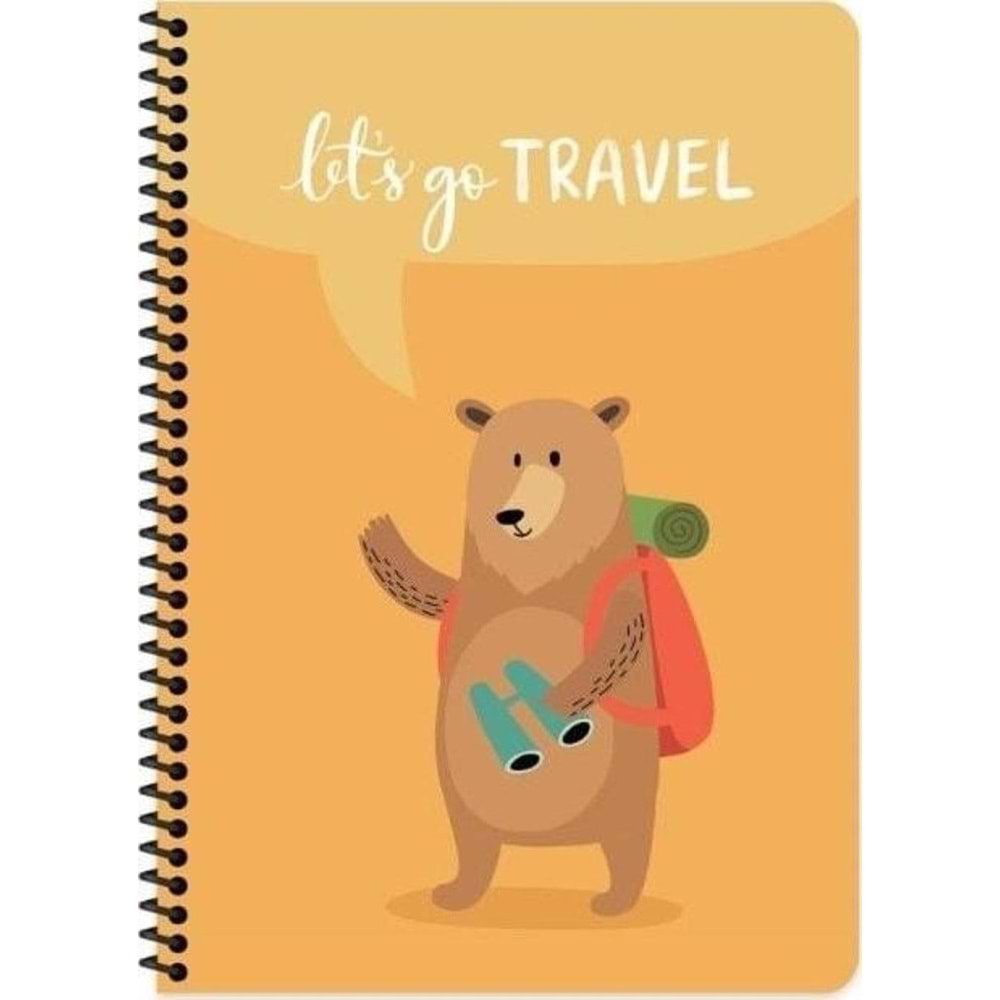 Keskin Color Defter Karton Kapak Spr.Gezginler 16,5x22,5 80 YP Çiz