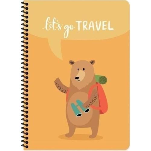 Keskin Color Defter Karton Kapak Spr.Gezginler 16,5x22,5 80 YP Çiz