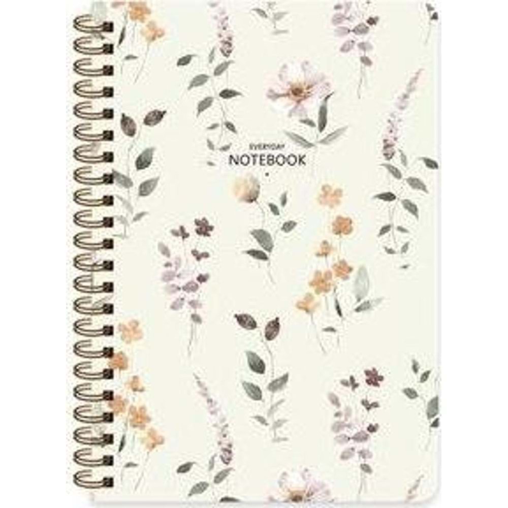 Keskin Color Not Defteri Karton Kp.Spr.Çiçek 12x17 80 YP Çiz.385351-99