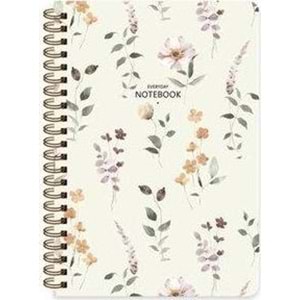 Keskin Color Not Defteri Karton Kp.Spr.Çiçek 12x17 80 YP Çiz.385351-99