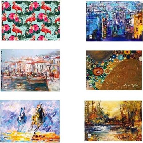 Keskin Color Resim Defteri Spiralli Basic 17x25 15 Yaprak 304315-99 (1 Adet)