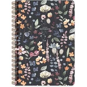 Keskin Color Defter Spr.Sert Kapak Çiçek A5 96 Yp.çiz. 418943-99