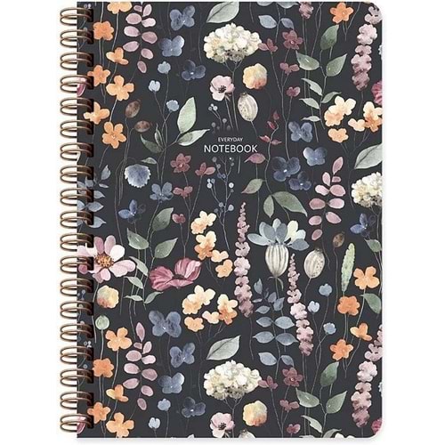 Keskin Color Defter Spr.Sert Kapak Çiçek A5 96 Yp.çiz. 418943-99