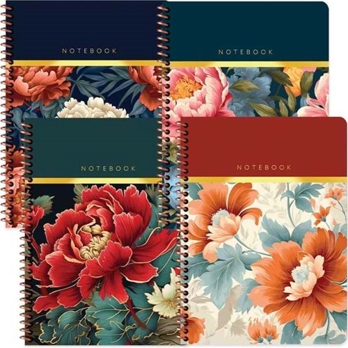 Keskin Color Spr.Sert Kapak Bahçe Defter 17x24 100 Yp Düz 418950-99