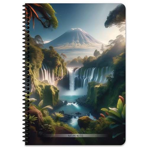 Keskin Color Defter Karton Kp.Spr.Nature 16,5x22,5 80 Yp Çizgili 387041-99