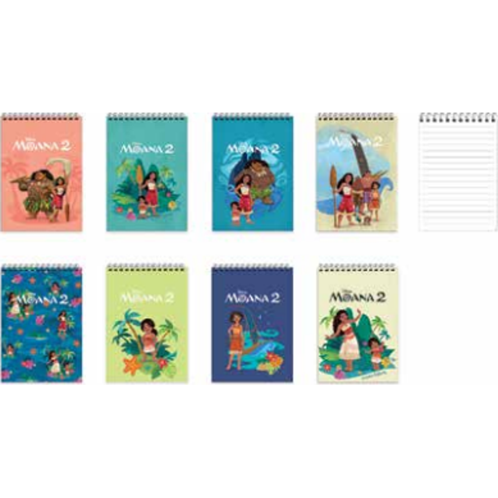 Moana A7 42 Yaprak Çizgili Spiralli 1 Bloknot
