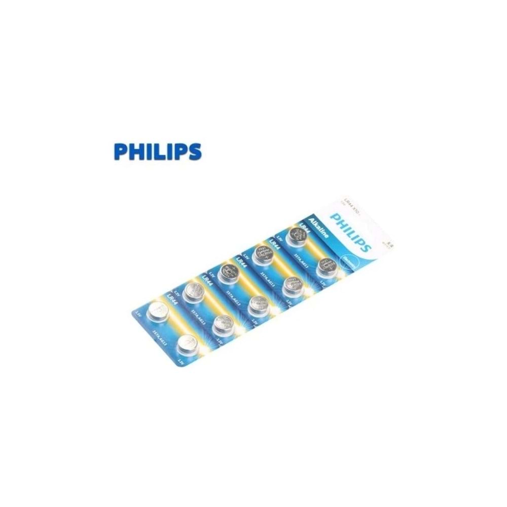 Philips Alkaline Pil 1.5V (lr44 / Lr1154) 10 Lu