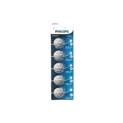Philips Lithium Pil Cr2025 3.0V 5 Li