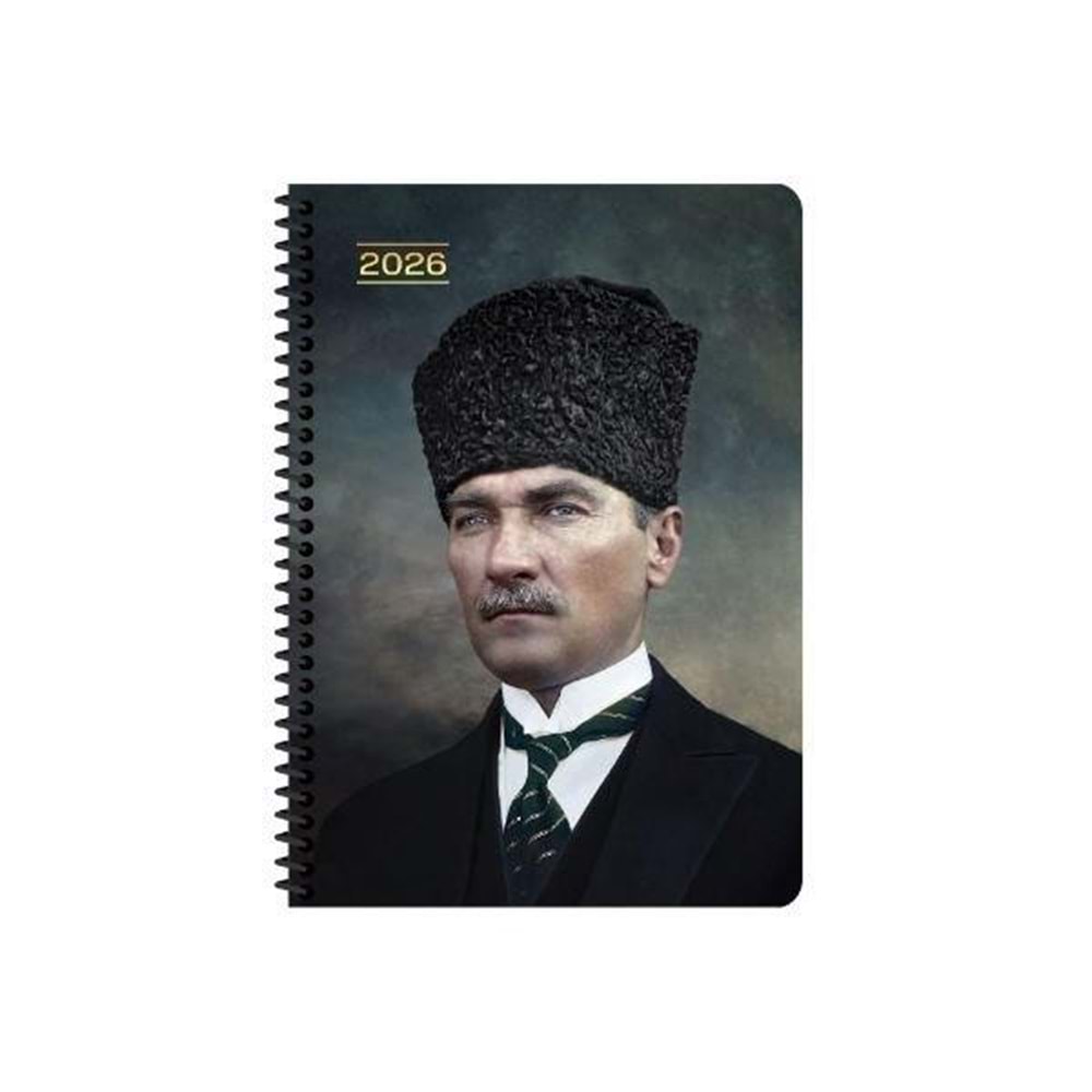 Keskin Color Atatürk Günlük Spiralli Ajanda Başkomutan 17x24 2026