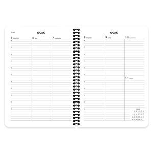 Keskin Color Spiralli Haftalık Ajanda 17x24 Kırmızı 2026