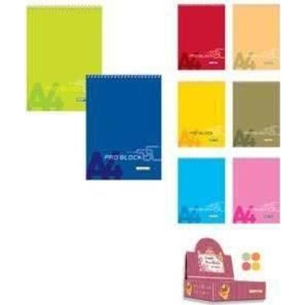 Klas Bloknot Spiralli Çizgili 40 Yaprak A4 (1 Adet)