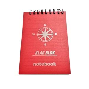 Klas Bloknot Spiralli Plastik Kapak Kareli No:2 60 Yaprak (1 Adet)