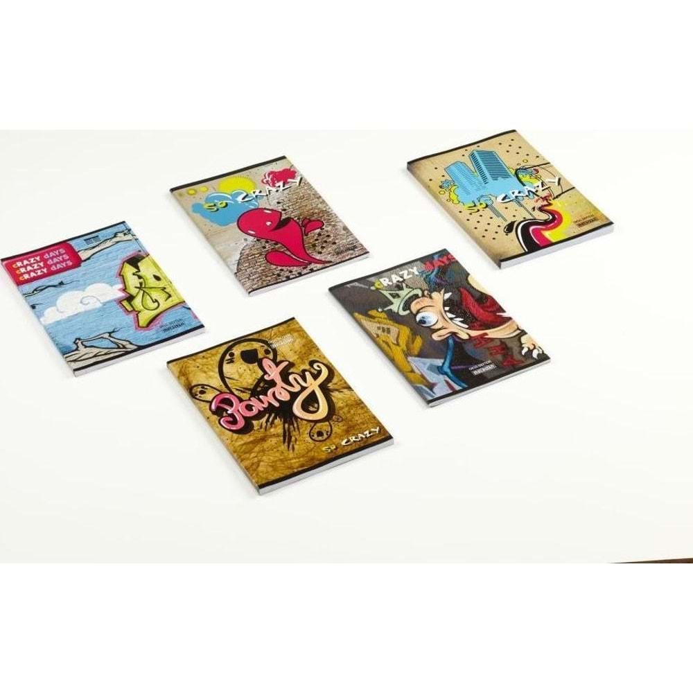 Komeks Dikişli Defter Plastik Kapak Kareli 40 Yaprak A5 40/4 (1 Adet)