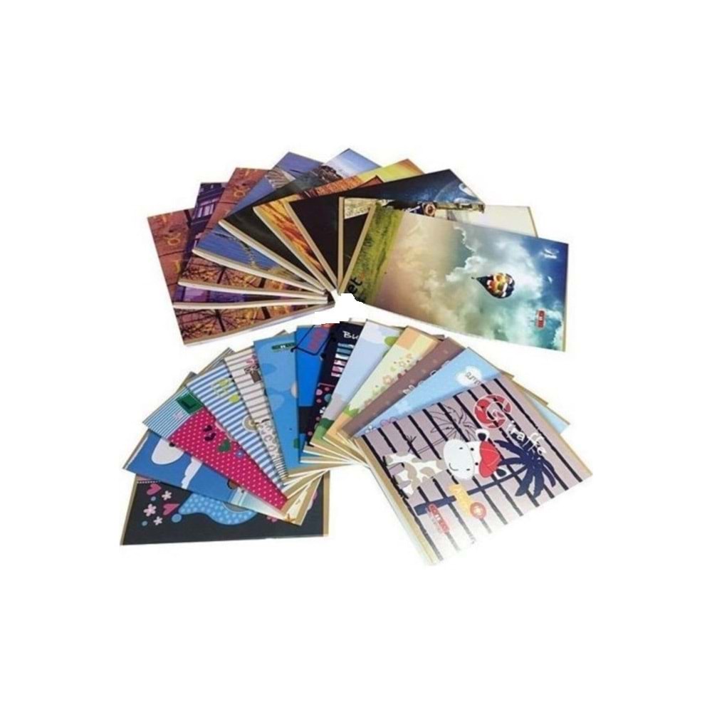 Komeks Dikişli Defter Karton Kapak Kareli 80 Yaprak A5 80/4 (1 Adet)