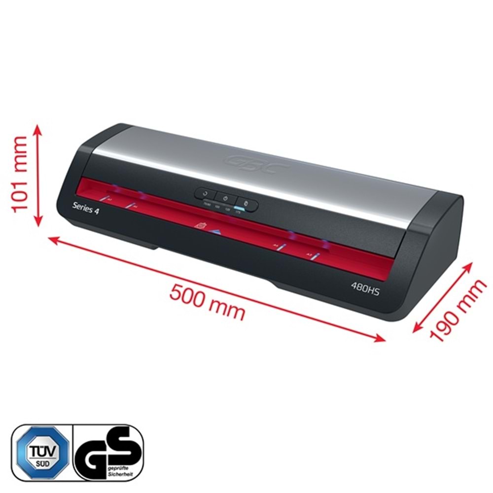 GBC Laminasyon Makinesi 480HS A3 EU Siyah 4410072EU