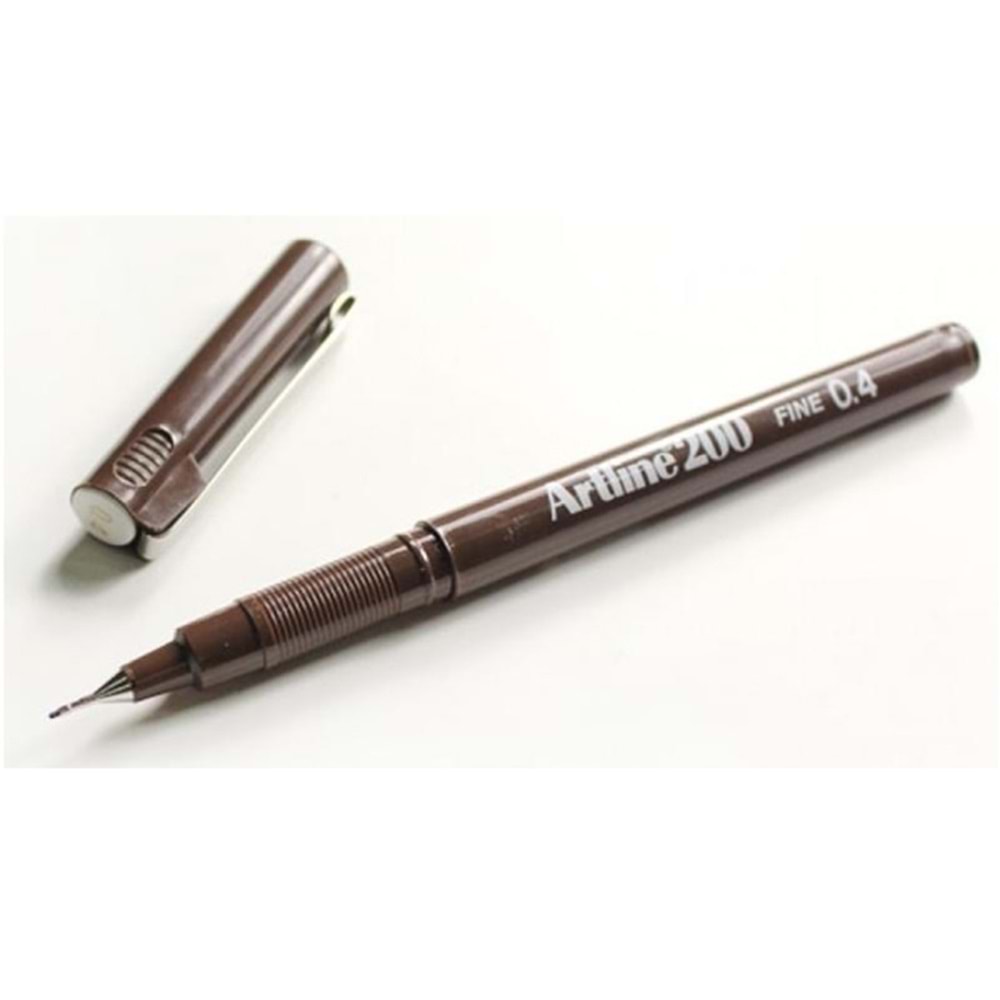 Artline Fineliner 0.4 MM Koyu Kahverengi EK-200N (1 Adet)