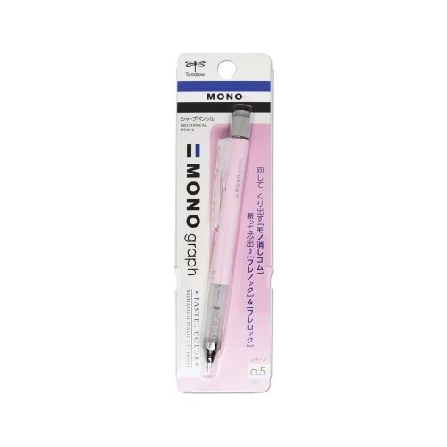 Tombow Versatil Kalem Mono Graph Pastel 0,5 MM Blisterli S.Pembe