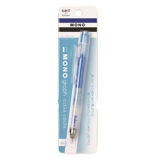 Tombow Mono Graph Mekanik Kurşun Kalem 0.5 MM Şeffaf Mavi