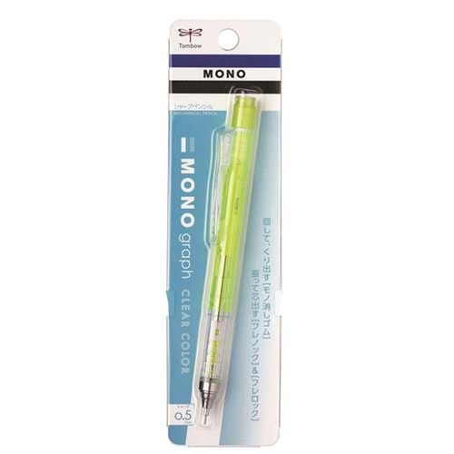 Tombow Mono Graph Mekanik Kurşun Kalem 0.5 MM Şeffaf Limon