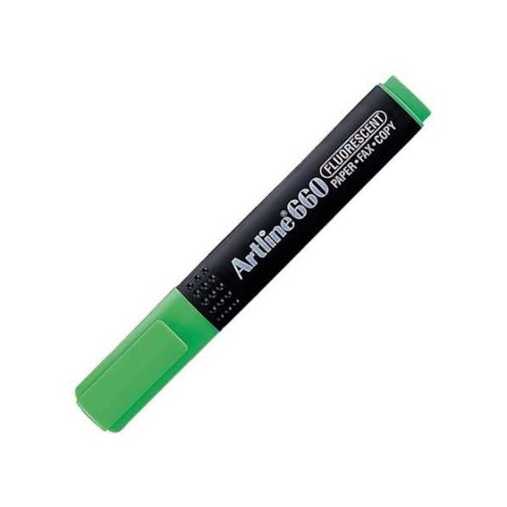 Artline Fosforlu Kalem Kesik Uç 1,0-4,0 MM Pastel Yeşil EK-660 (1 Adet)