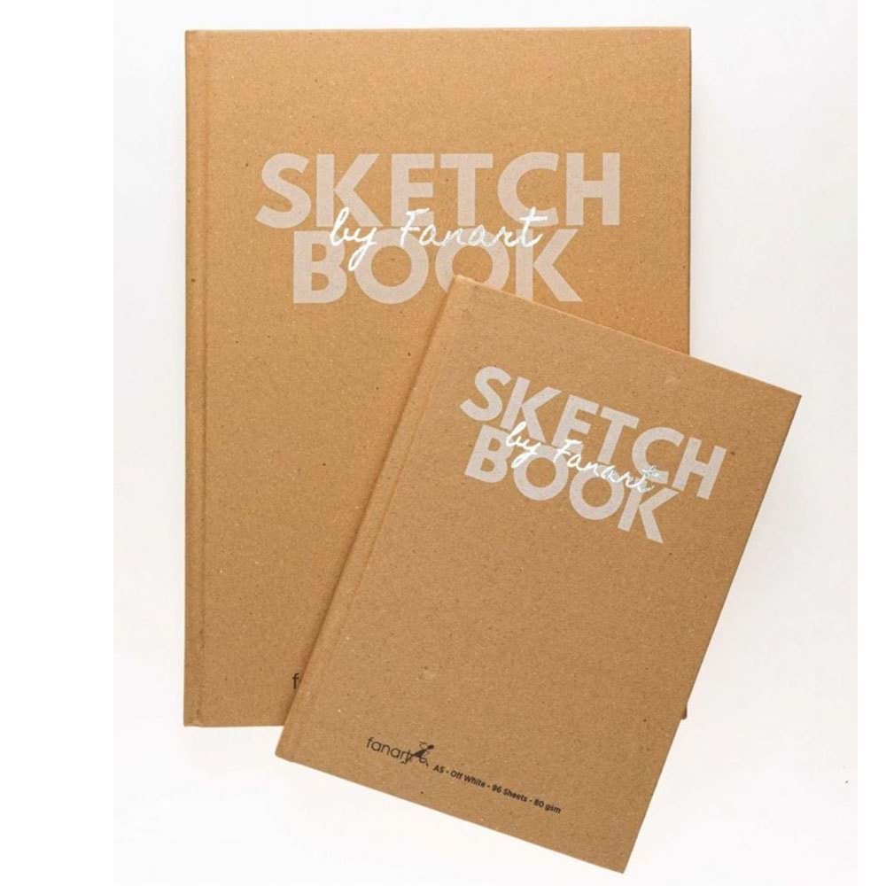 Fanart Sketch Book Academy Kraft Sert Kapak A4 96 YP F-8691