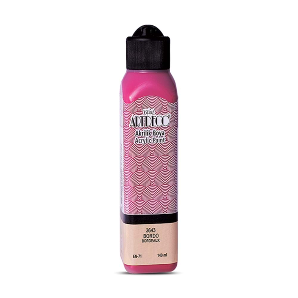 Artdeco Akrilik Boya 140 ML Bordo 070R-3643