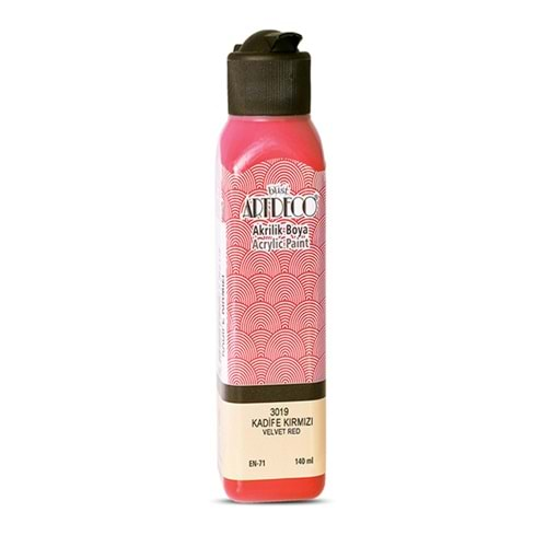 Artdeco Akrilik Boya 140 ML Kadife Kırmızı 070R-3019