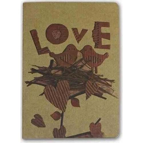 Liz Defter Kraft Kapak Ivory Kareli 50 Yaprak A5 KFA5K (1 Adet)