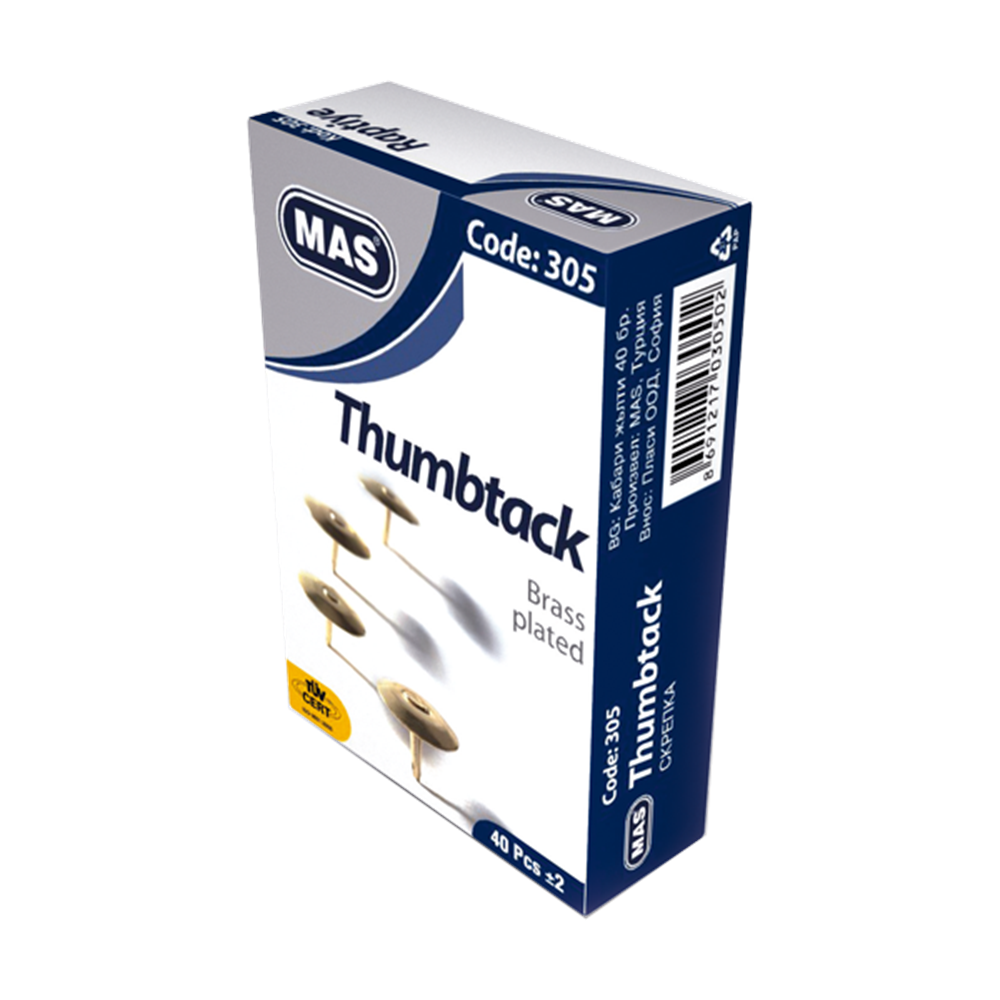 Mas Raptiye Pirinç Kaplama 305 (1 Adet)