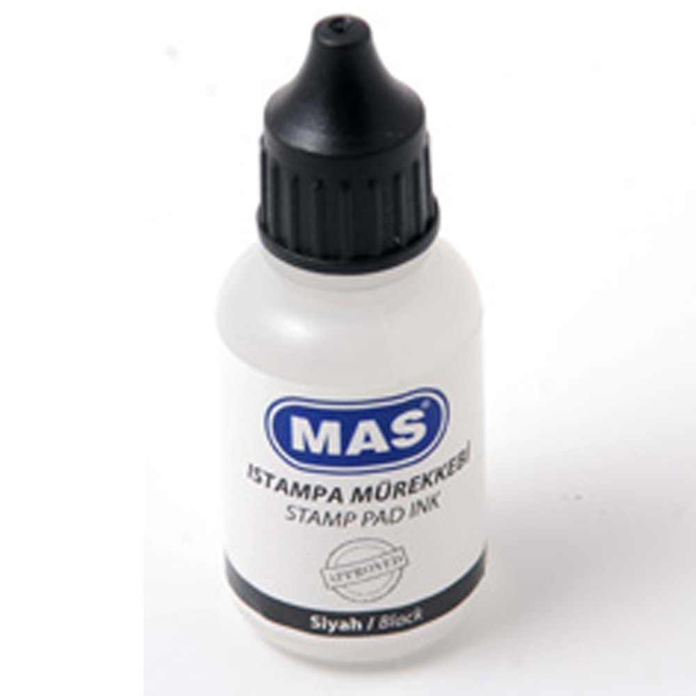 Mas Istampa Mürekkebi 20 ML Siyah 462