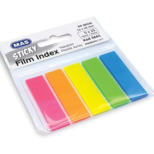 Mas Film Indeks 12x45 PP Dörtgen 25 Syf 5 Renk 3661