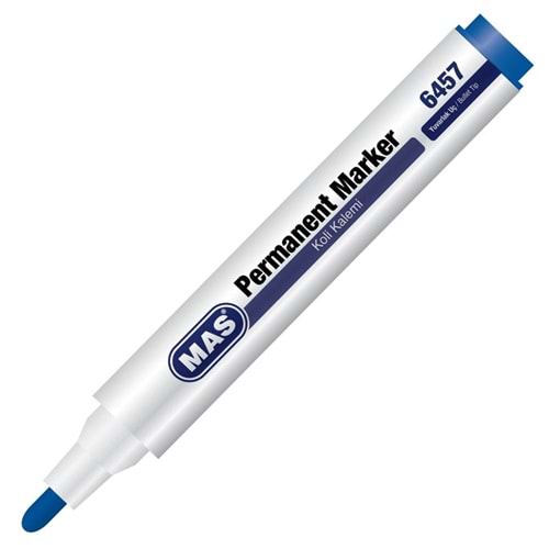 Mas Permanent Marker Yuvarlak Uç Mavi 6457 (1 Adet)