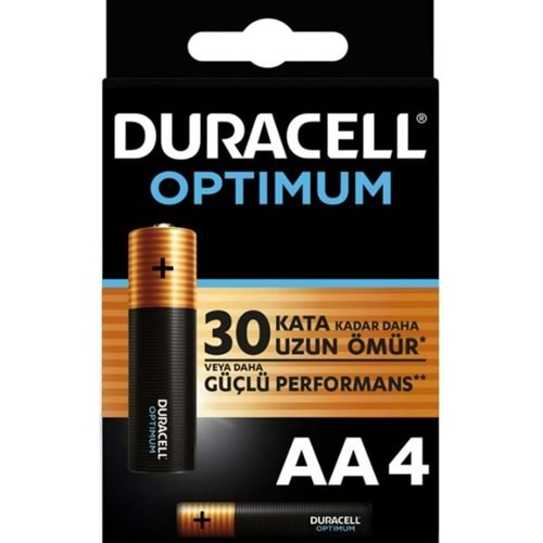 Duracell Optimum Kalem Pil (AA) 4 LÜ Kartela