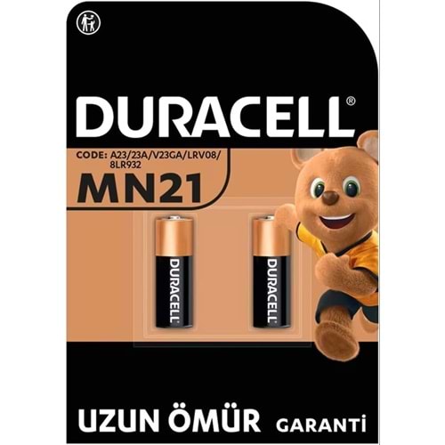 Duracell Alkalin Pil 12 Volt MN21 2 Li