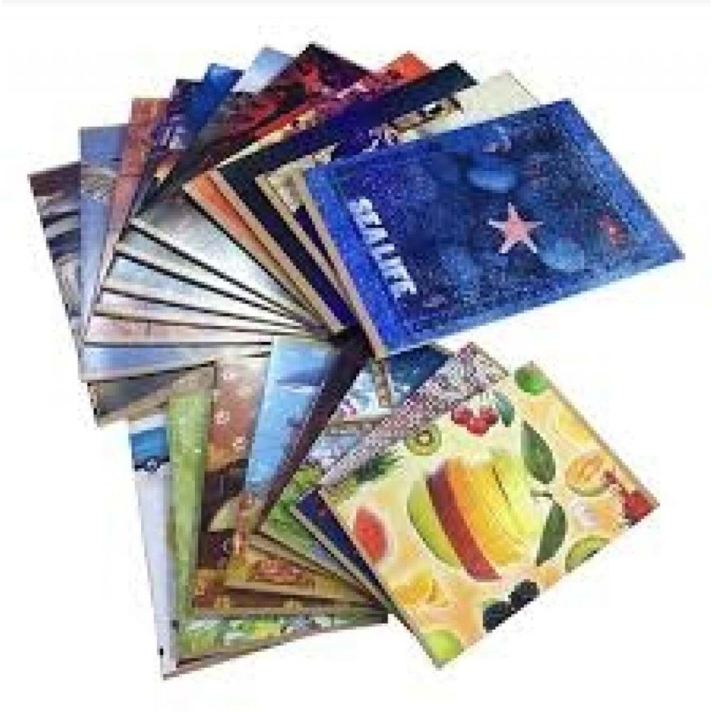 Meteksan Dikişli Defter Karton Kapak Kareli 40 YP A5 40/4 (1 Adet)