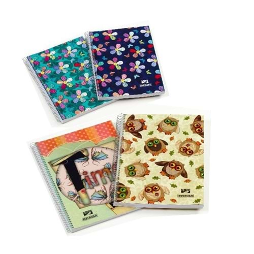 Meteksan Spiralli Defter Simple Karton Kapak Çizgili 120 YP A4 120/1