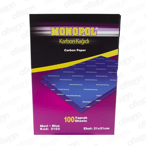 Monopol Karbon Kağıdı A4 Mavi 3103 (1 Adet)