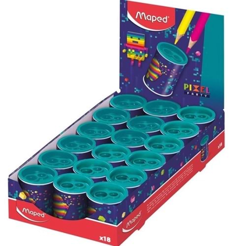 Maped Kalemtraş Pixel Party Çift Delikli 044123 (1 Adet)