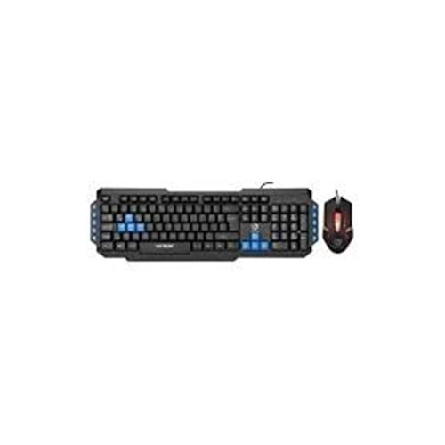 Hytech HYK-46 COMBO Siyah USB Mavi Tuşlu Q Gaming Oyuncu Klavye +mouse set